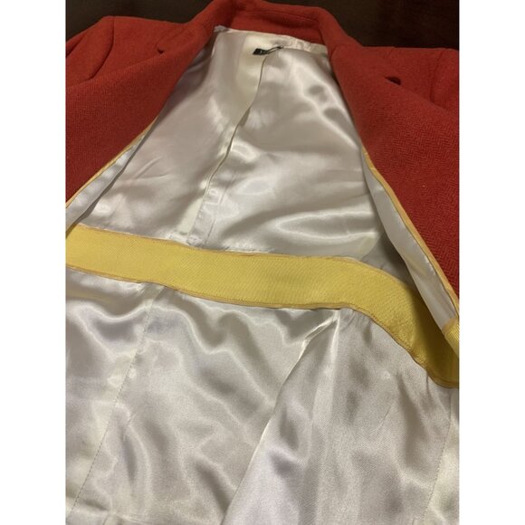 J. Crew Orange Cropped School Boy Blazer Size S - Picture 5 of 9